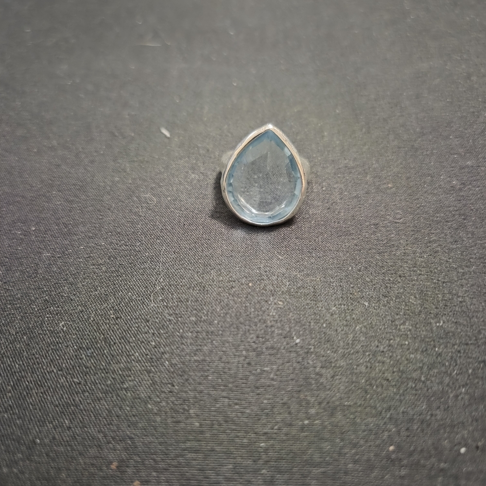 Arizona Jean Company Silver Ring with Blue Teardrop